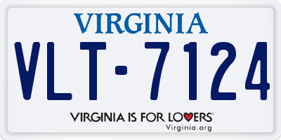 VA license plate VLT7124