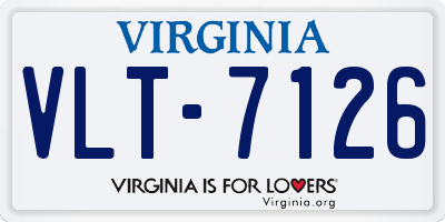 VA license plate VLT7126