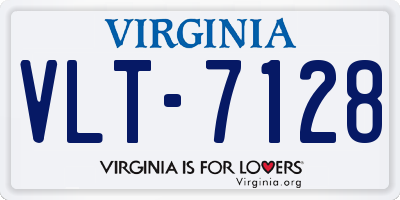 VA license plate VLT7128
