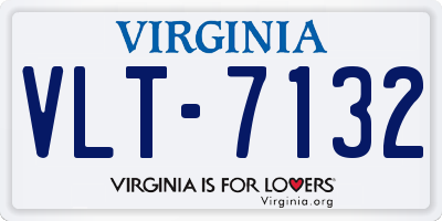 VA license plate VLT7132