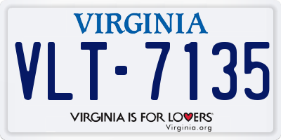 VA license plate VLT7135