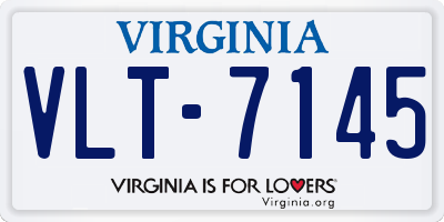 VA license plate VLT7145