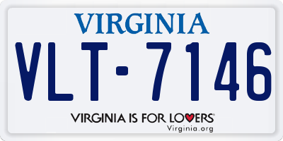 VA license plate VLT7146