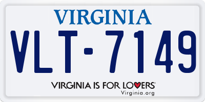 VA license plate VLT7149