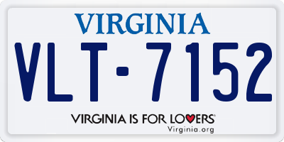 VA license plate VLT7152