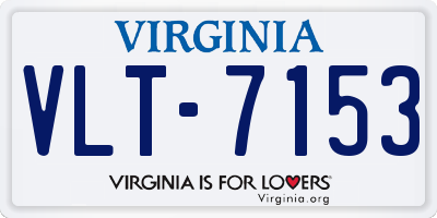 VA license plate VLT7153