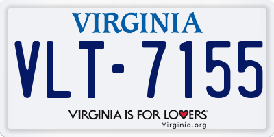 VA license plate VLT7155