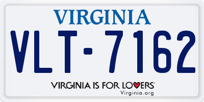 VA license plate VLT7162