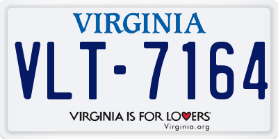 VA license plate VLT7164
