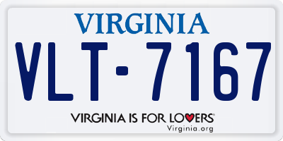 VA license plate VLT7167