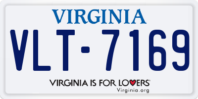 VA license plate VLT7169