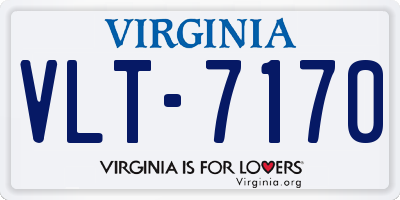 VA license plate VLT7170