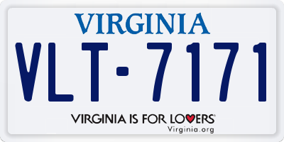 VA license plate VLT7171