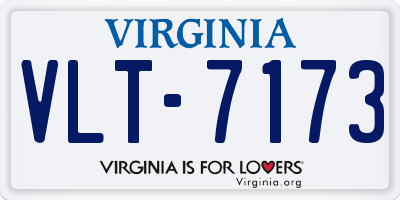 VA license plate VLT7173
