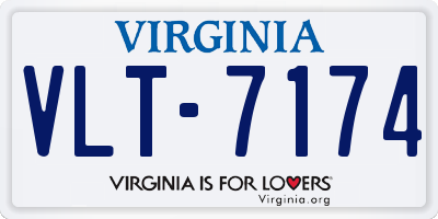 VA license plate VLT7174