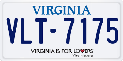 VA license plate VLT7175