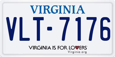 VA license plate VLT7176