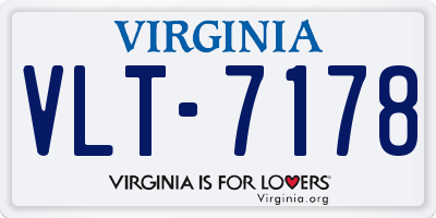 VA license plate VLT7178