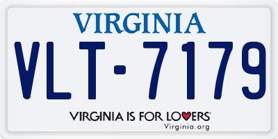 VA license plate VLT7179