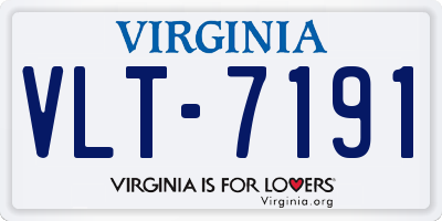 VA license plate VLT7191