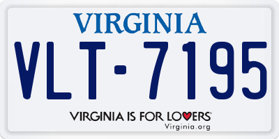 VA license plate VLT7195
