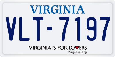VA license plate VLT7197