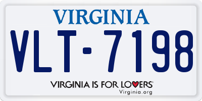 VA license plate VLT7198