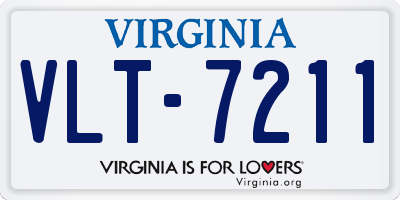 VA license plate VLT7211