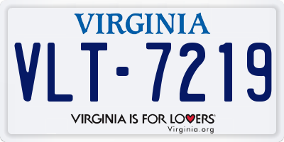 VA license plate VLT7219
