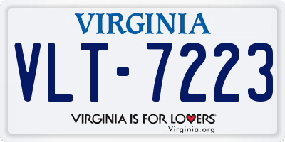 VA license plate VLT7223