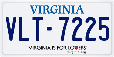 VA license plate VLT7225