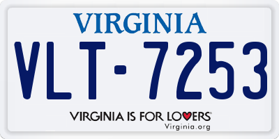 VA license plate VLT7253