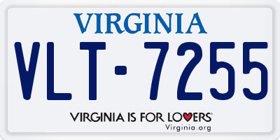VA license plate VLT7255