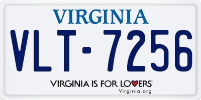 VA license plate VLT7256