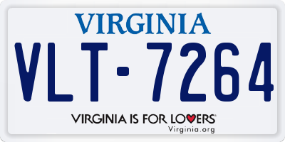 VA license plate VLT7264