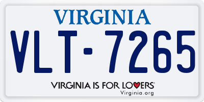 VA license plate VLT7265