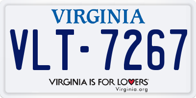 VA license plate VLT7267