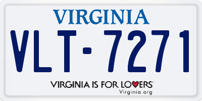VA license plate VLT7271