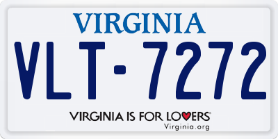 VA license plate VLT7272