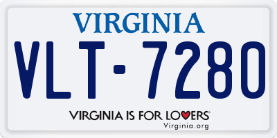 VA license plate VLT7280