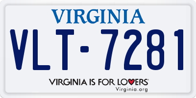 VA license plate VLT7281
