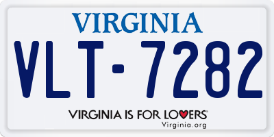 VA license plate VLT7282