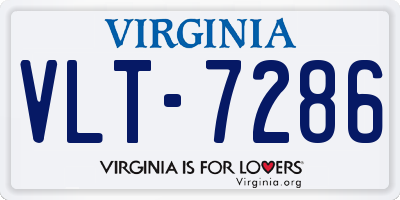 VA license plate VLT7286