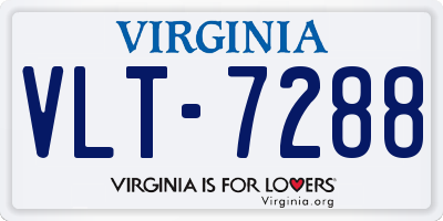 VA license plate VLT7288