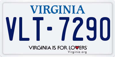 VA license plate VLT7290