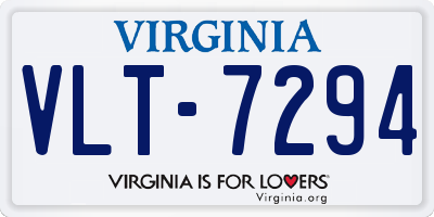 VA license plate VLT7294