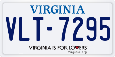 VA license plate VLT7295