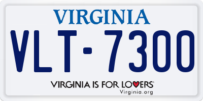 VA license plate VLT7300