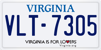 VA license plate VLT7305