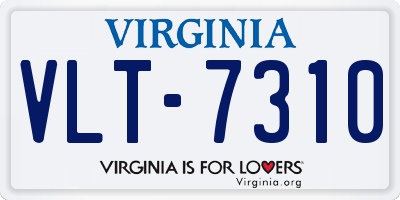 VA license plate VLT7310